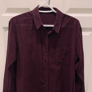 Talula burgundy shirt